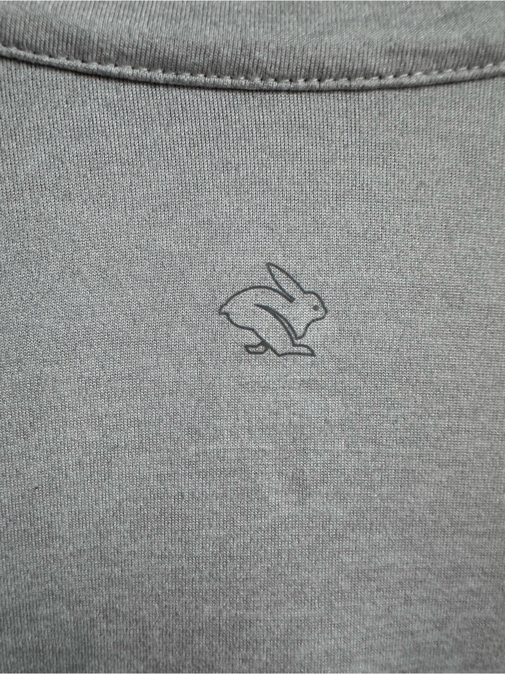 Rabbit Quarter Zip Running Pullover Gray Long Sleeve Athletic Top S - Picture 7 of 16